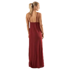 Strap Ankle Dress Red
