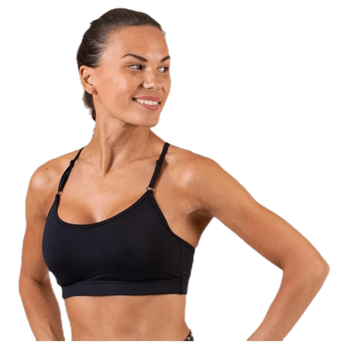 Strappy Sports Bra Black