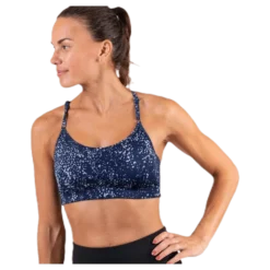 Strappy Sports Bra Blue