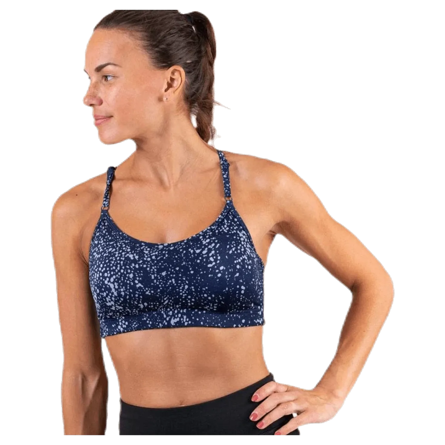 Strappy Sports Bra Blue