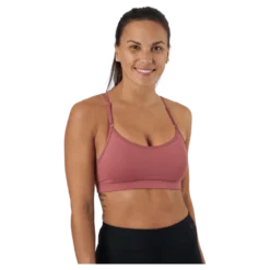 Strappy Sports Bra Calming Red