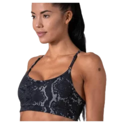 Strappy Sports Bra Grey