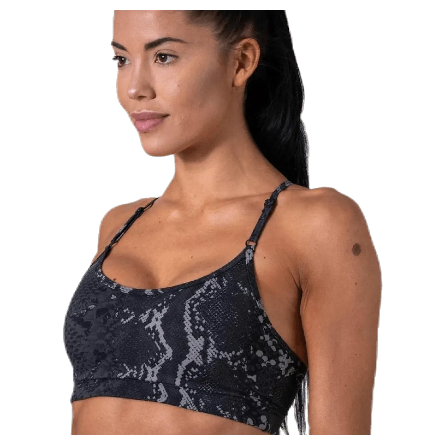 Strappy Sports Bra Grey