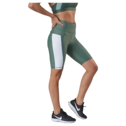 Stripe Bike Shorts Green