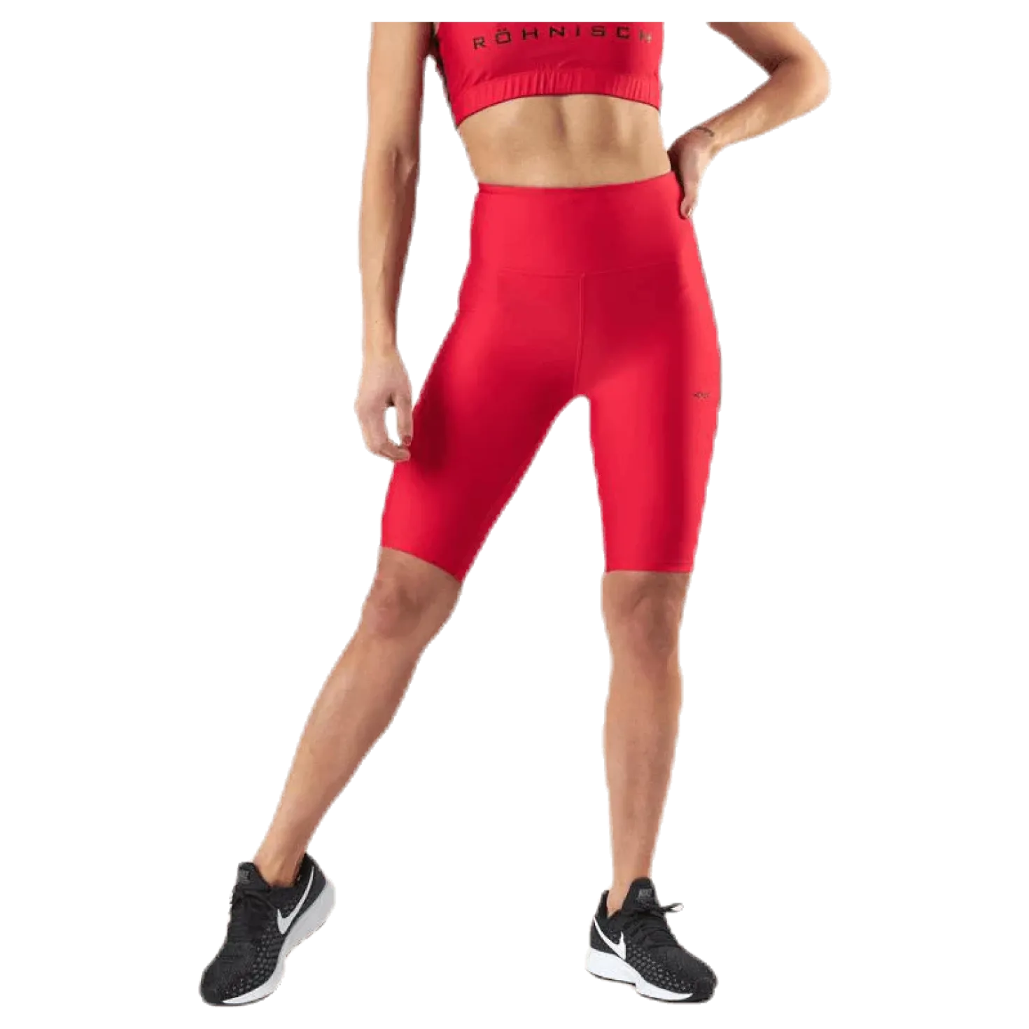 Stripe Bike Tights Red