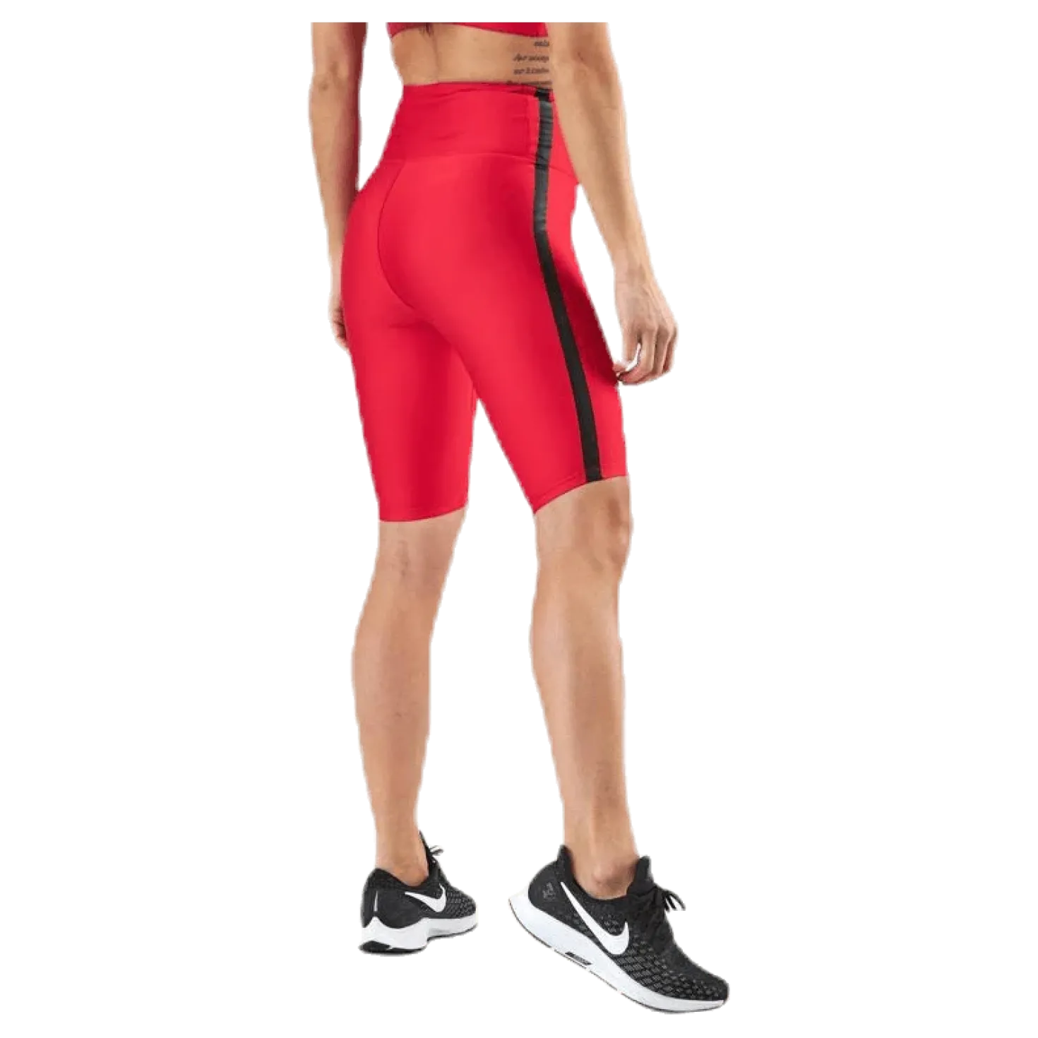 Stripe Bike Tights Red