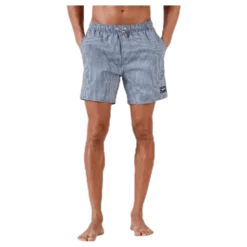 Stripe Leisure 16" Watershort Blue/White