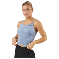 Studio Foundation Ruched Tank Filtered Ash