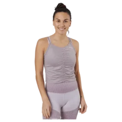 Studio Foundation Ruched Tank Quail Heather