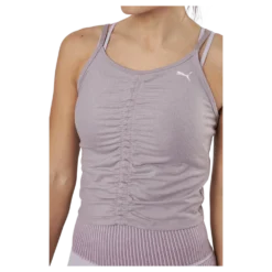 Studio Foundation Ruched Tank Quail Heather