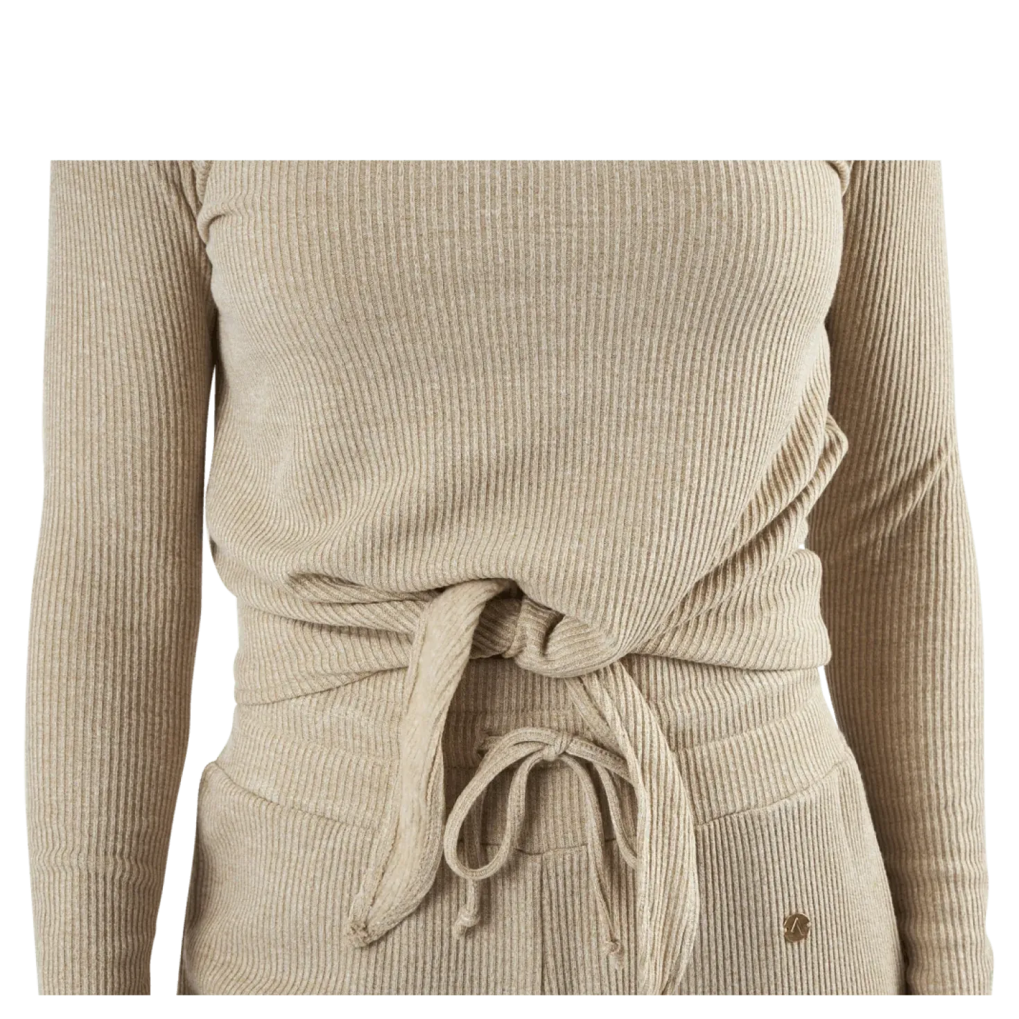 Studio Rib Sweater Beige