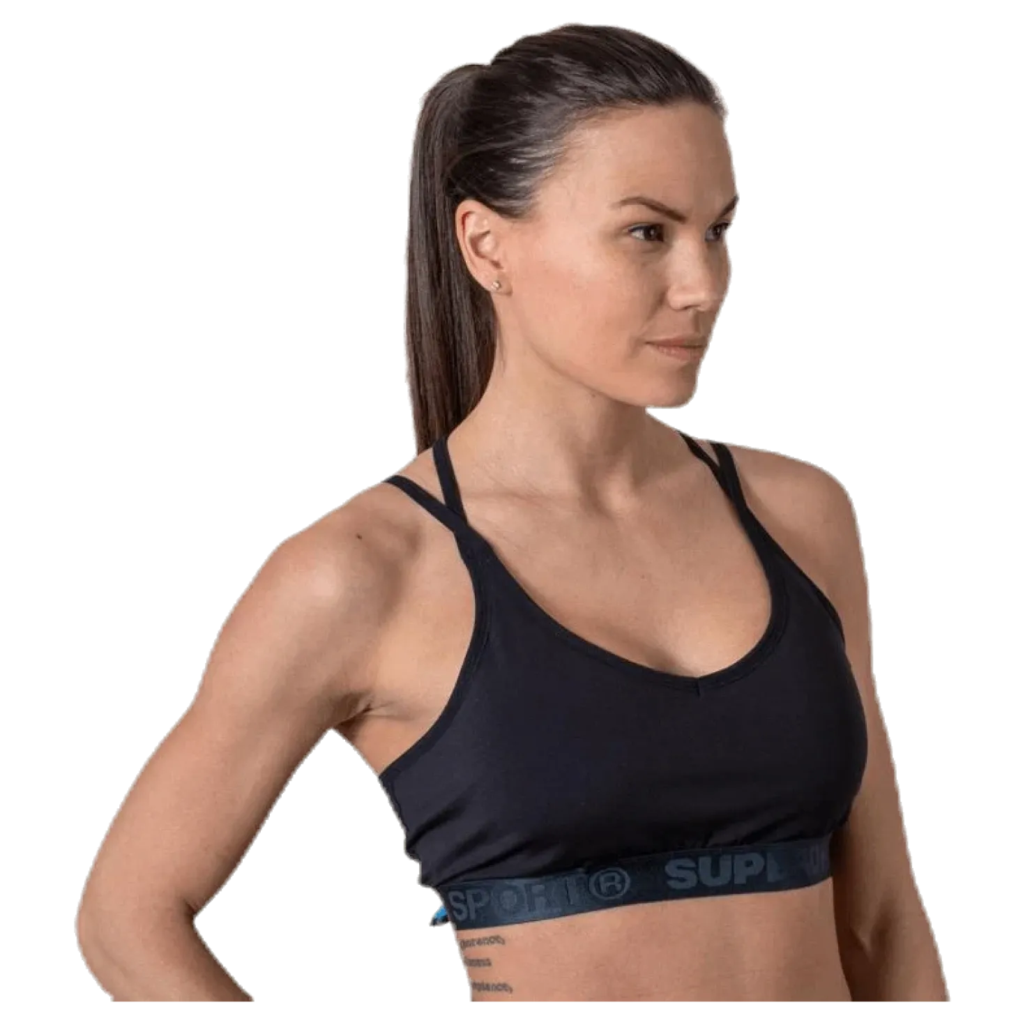Studio Strappy Bra Black