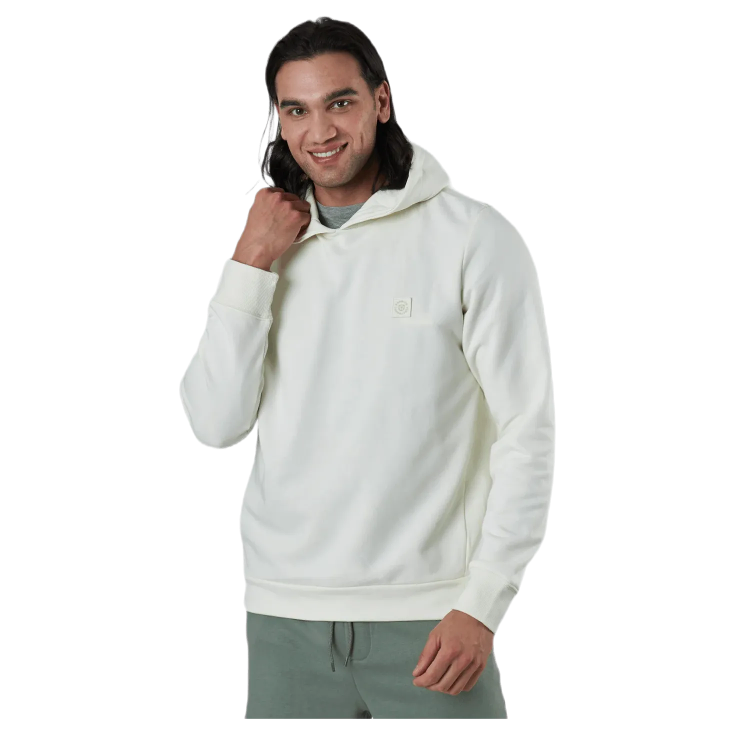Studio Sweat Hood Ltn Beige