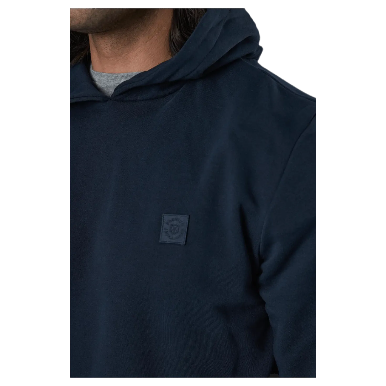 Studio Sweat Hood Ltn Blue