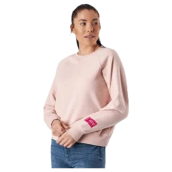 Svea Embo Crew Neck Pink
