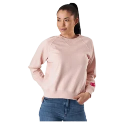 Svea Embo Crew Neck Pink