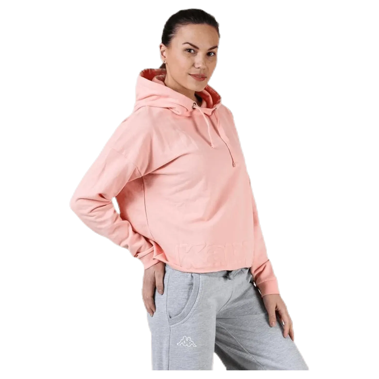Sweat Hood, Logo Biba Pink