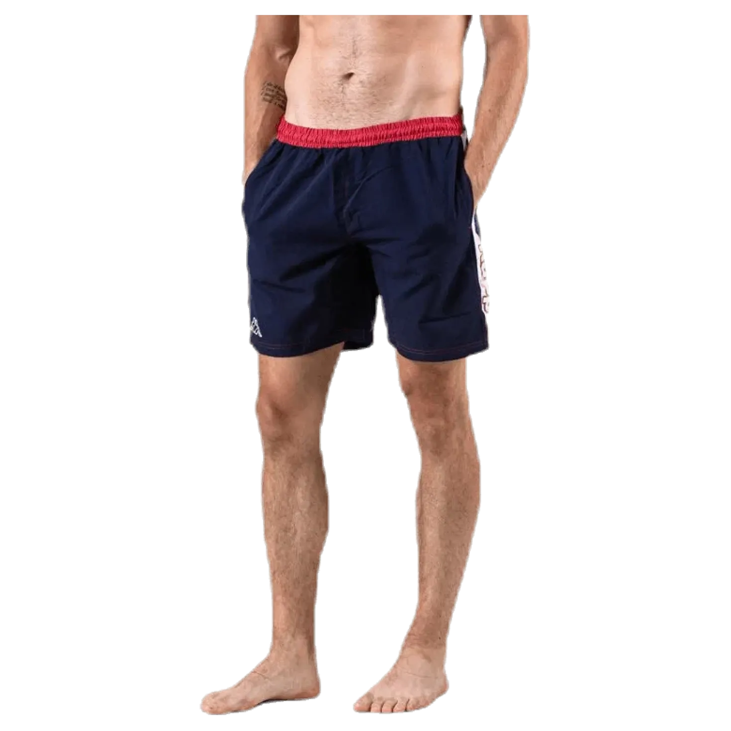 Swim Shorts, Logo Birtec Blue/White/Red