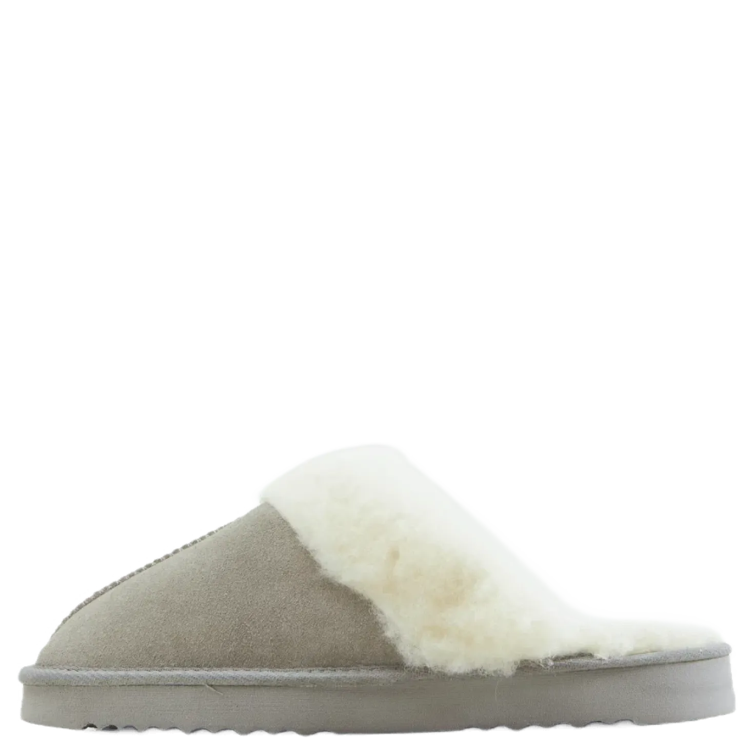Tamara W Warm Leather Slipper Chateau Gray