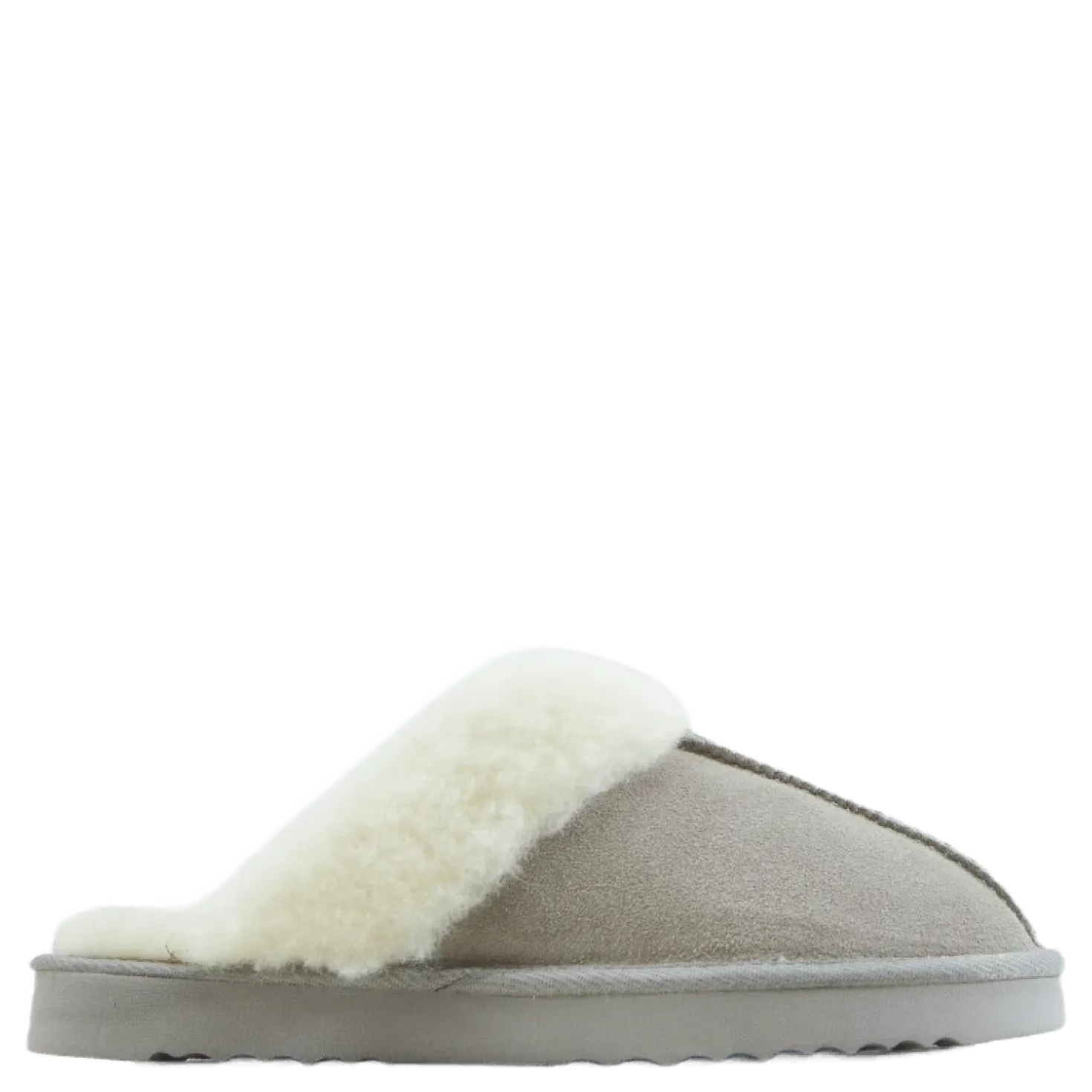 Tamara W Warm Leather Slipper Chateau Gray