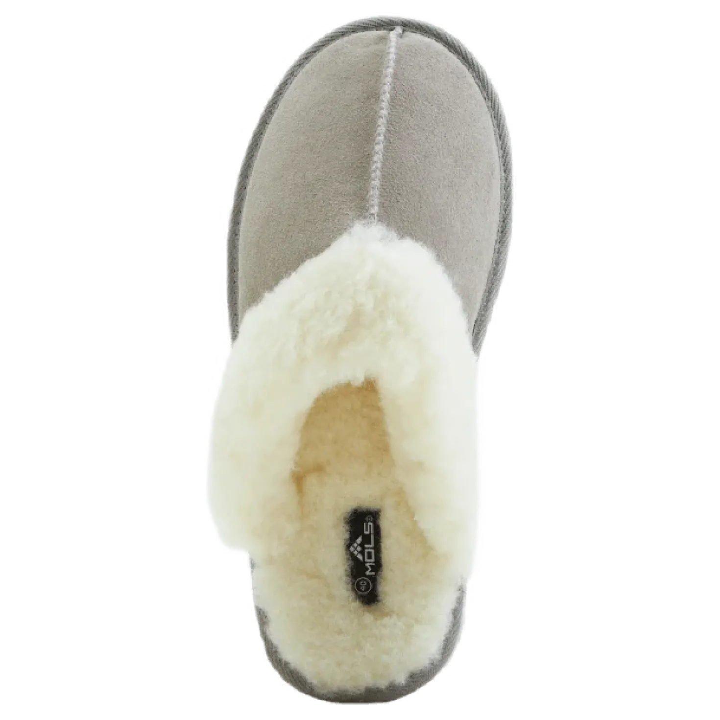 Tamara W Warm Leather Slipper Chateau Gray