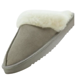 Tamara W Warm Leather Slipper Chateau Gray