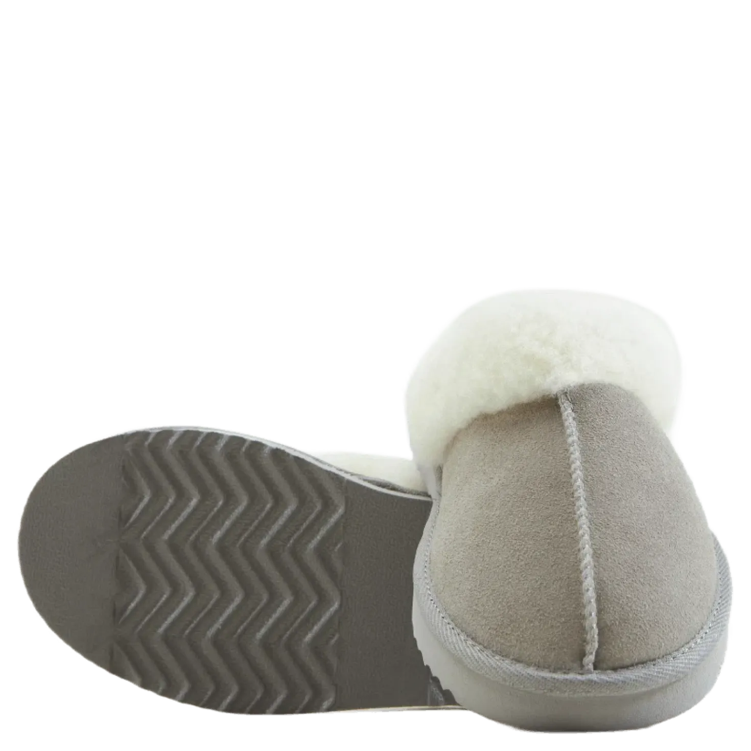 Tamara W Warm Leather Slipper Chateau Gray