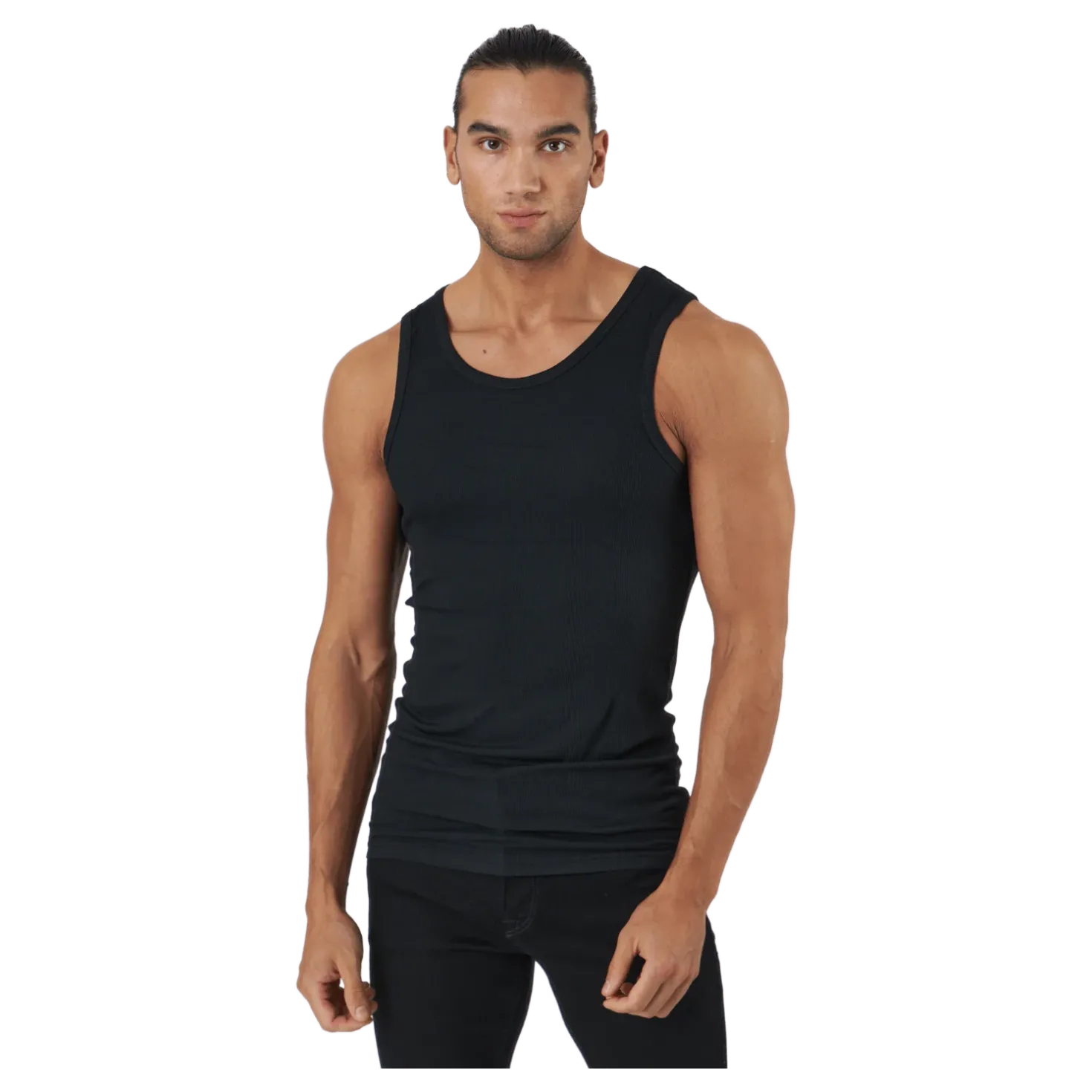 Tank Bamboo 2-pack Black