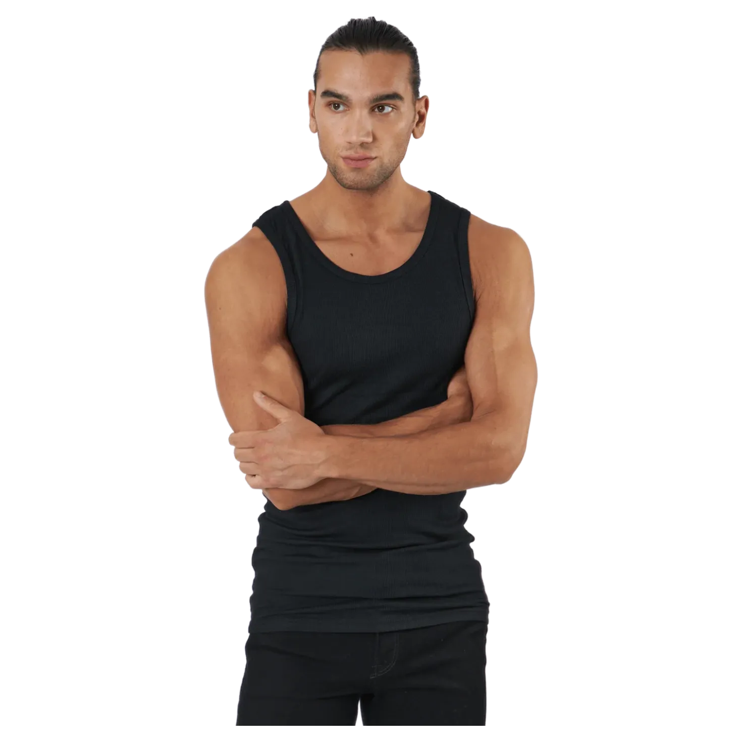 Tank Bamboo 2-pack Black
