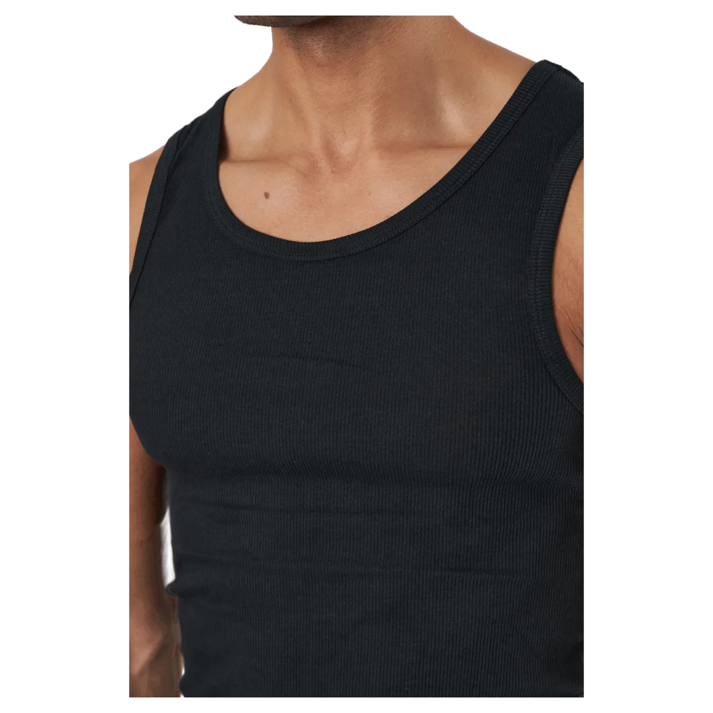 Tank Bamboo 2-pack Black
