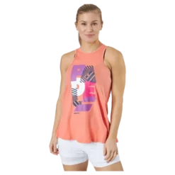 Tank Padel Cotton Women Coral