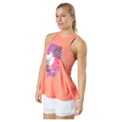 Tank Padel Cotton Women Coral
