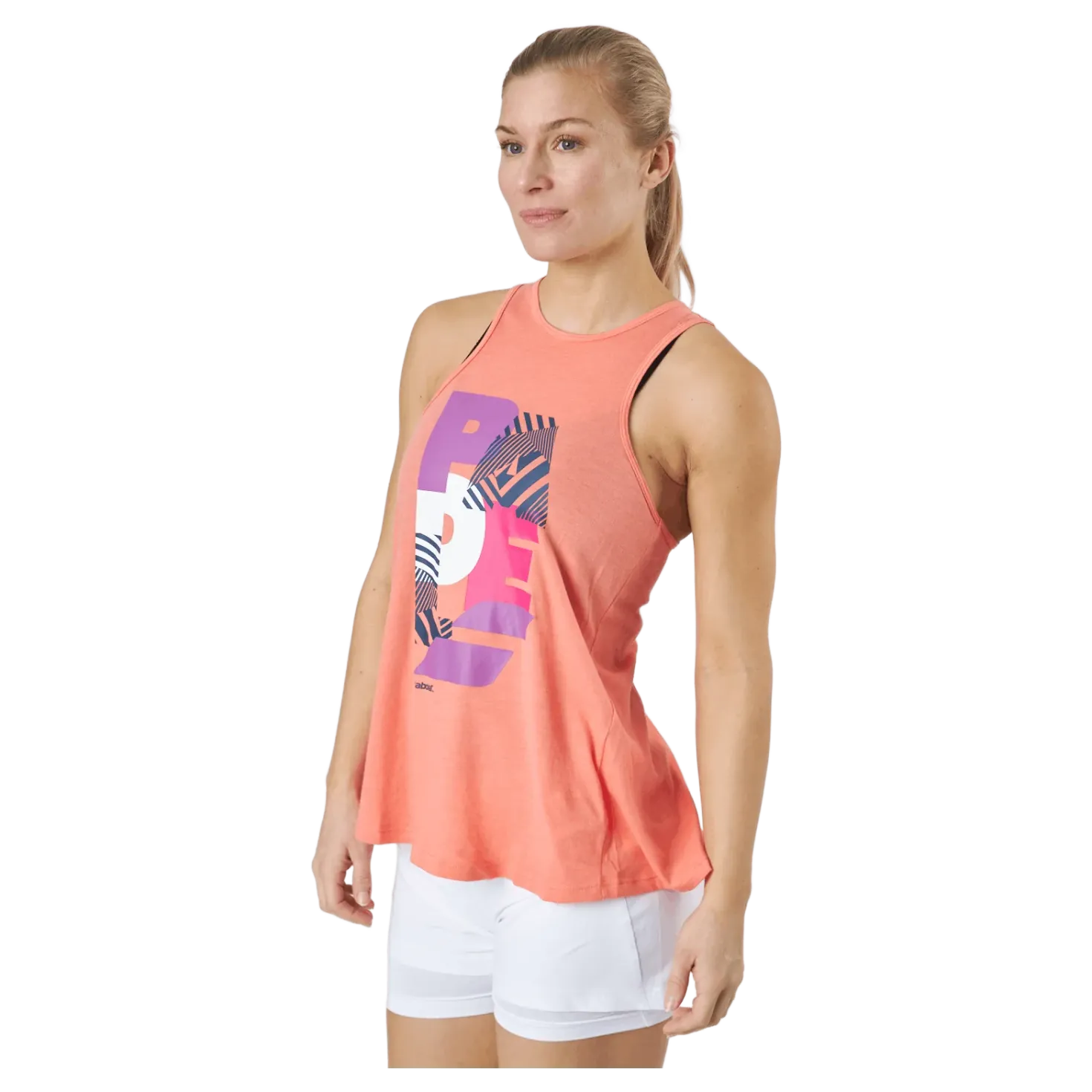 Tank Padel Cotton Women Coral