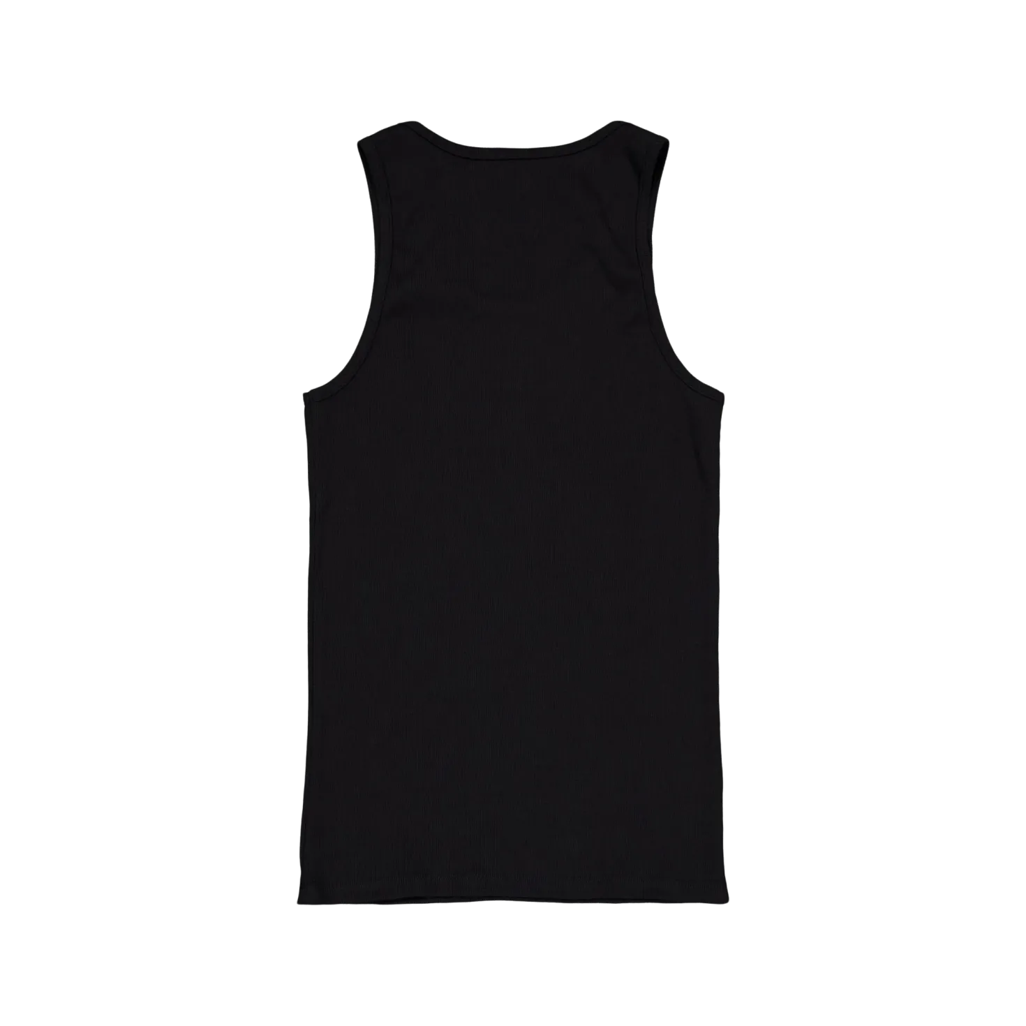 Tank ribbed 2-pack Black