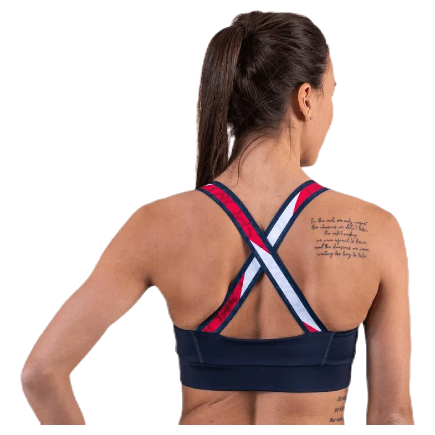 Tape Bra Medium Impact Blue