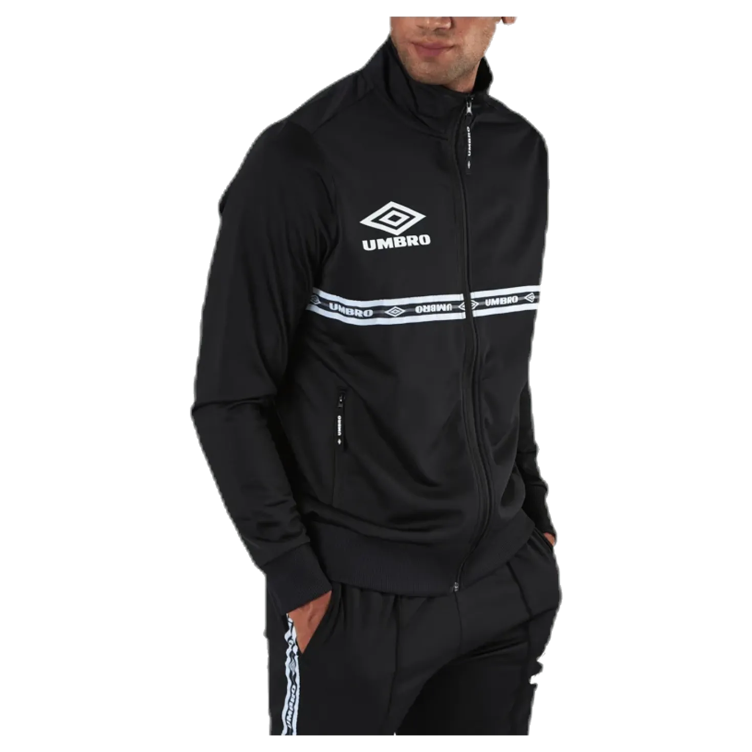 Taped Track Top Black