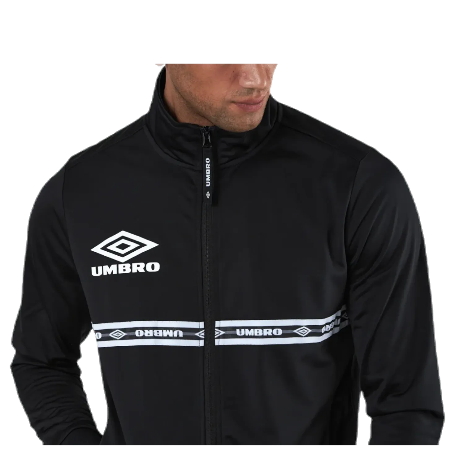 Taped Track Top Black
