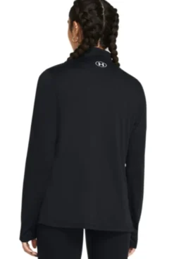 Tech 1/2 Zip- Solid Black