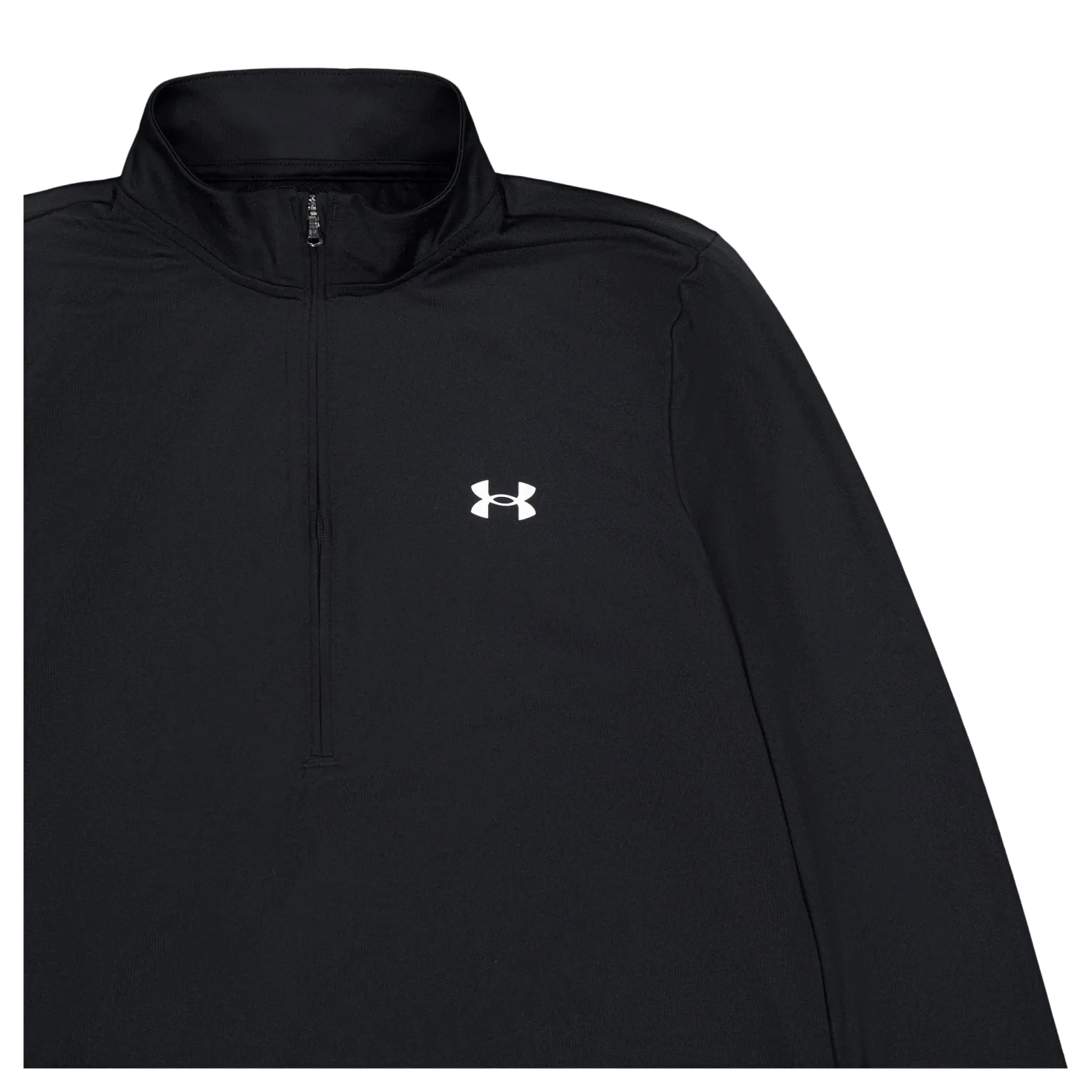 Tech 1/2 Zip- Solid Black