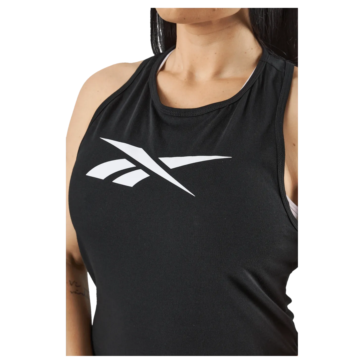 TE Graphic Vector Tank Black