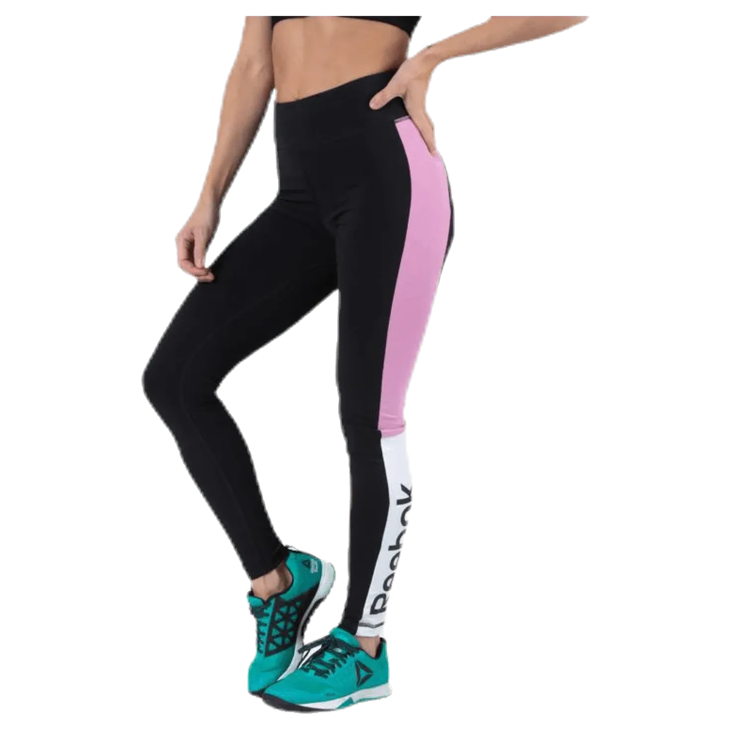 Te Linear Logo Legging Blue/Pink