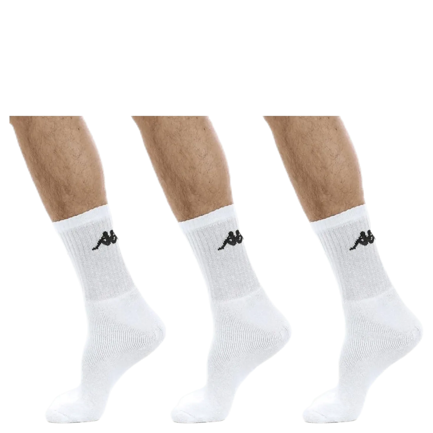 Tennis Trisper Socks 3pk White/Black