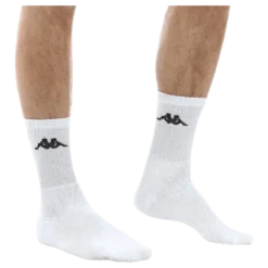 Tennis Trisper Socks 3pk White/Black