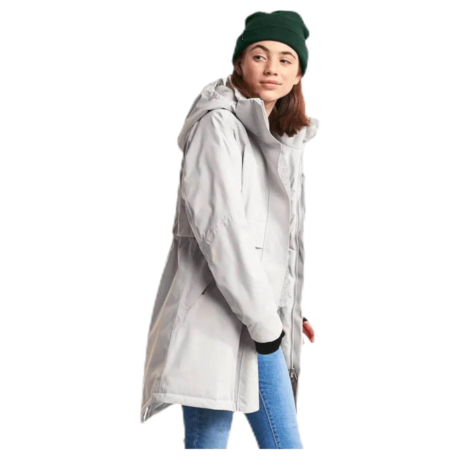 Thea Girl's Parka White