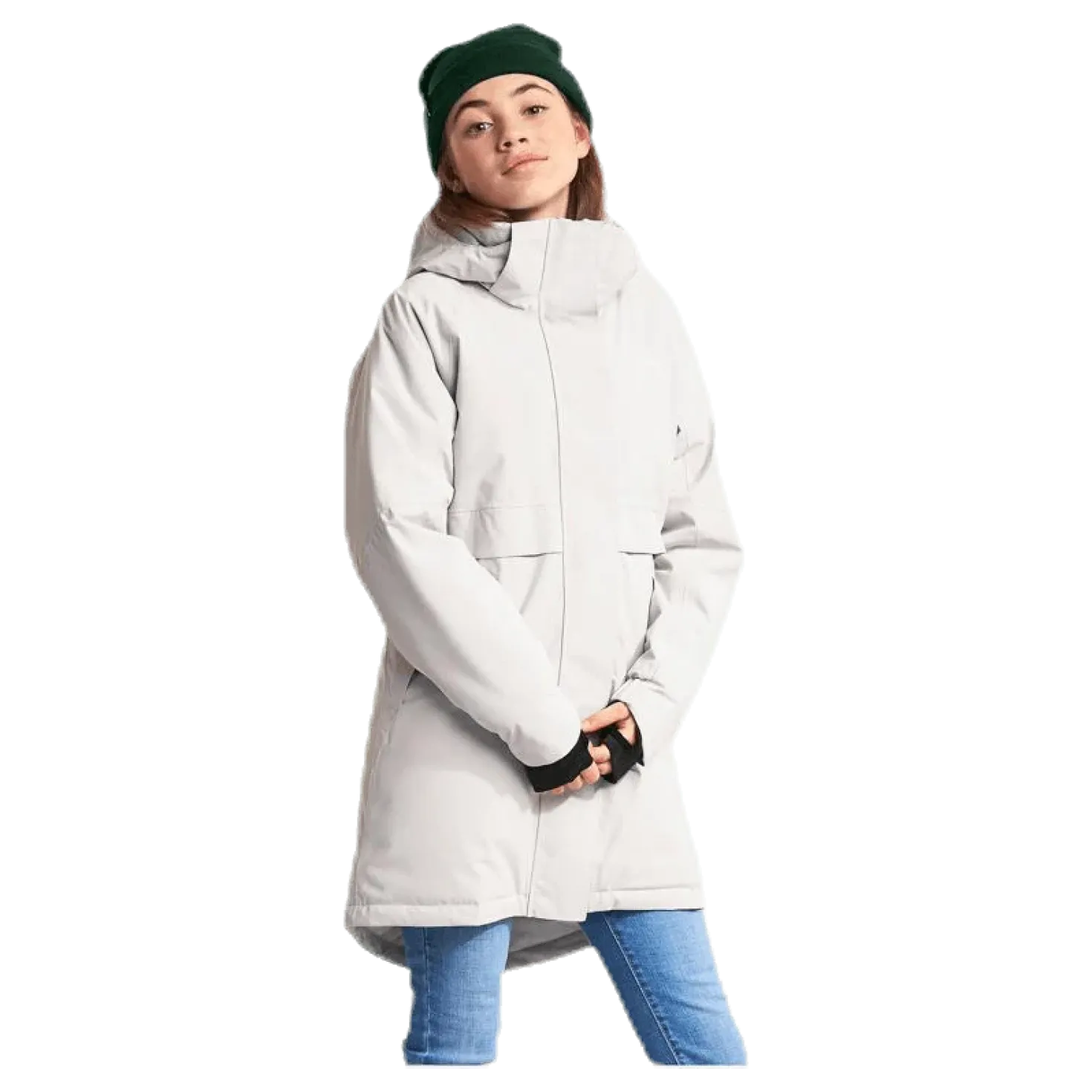Thea Girl's Parka White