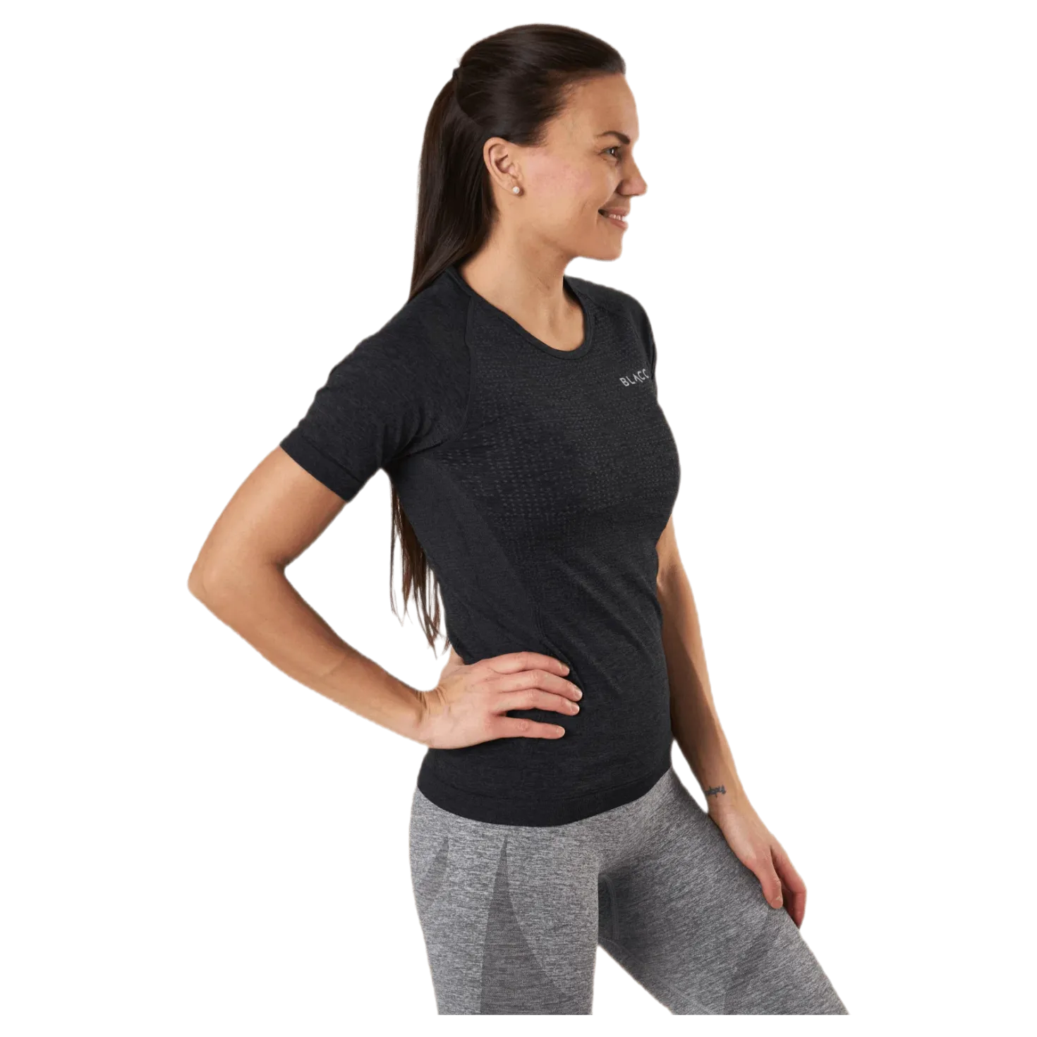 Thea Seamless Tee Black