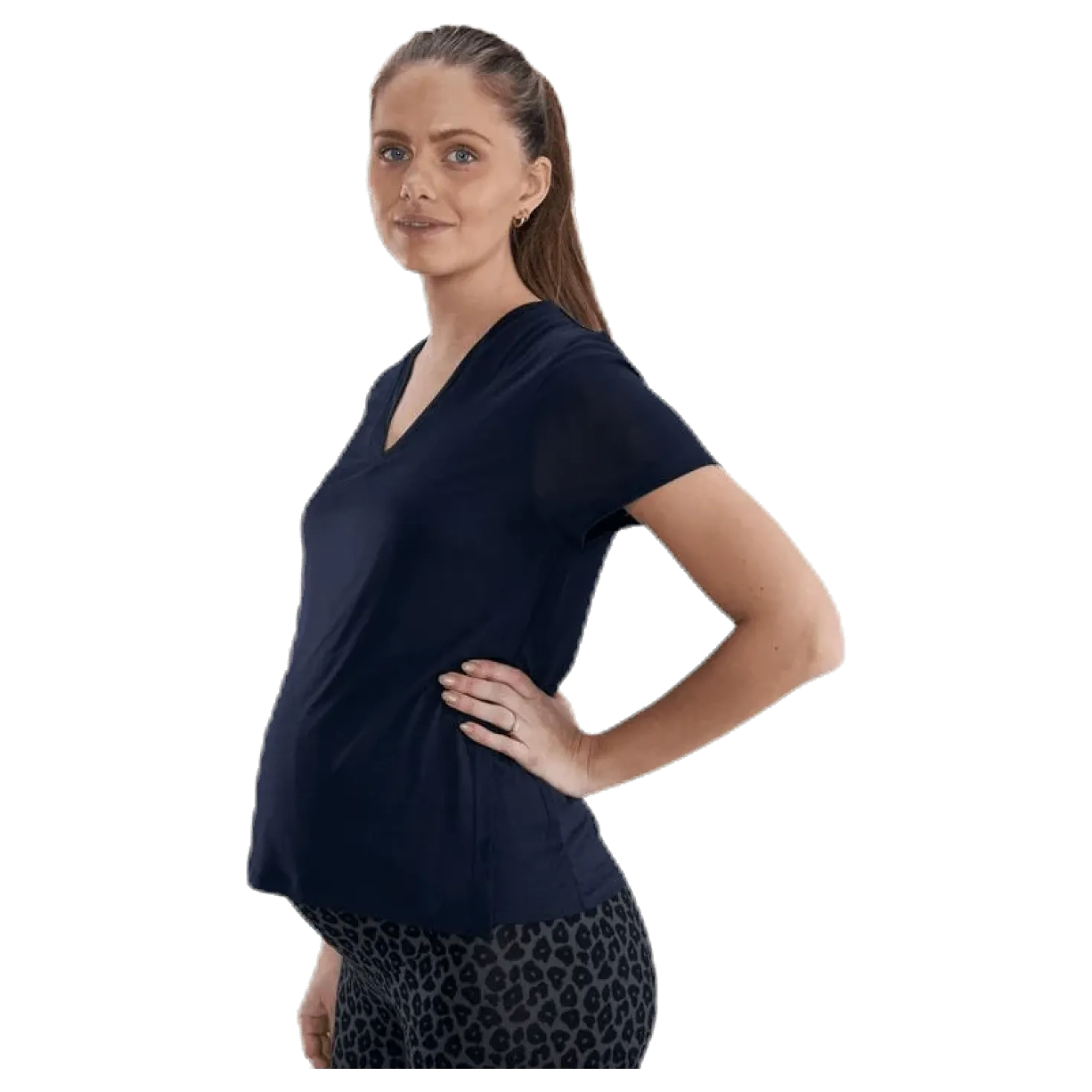 The-Shirt V-Neck Blue