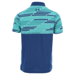 Threadborne Blocked Polo Blue/Patterned