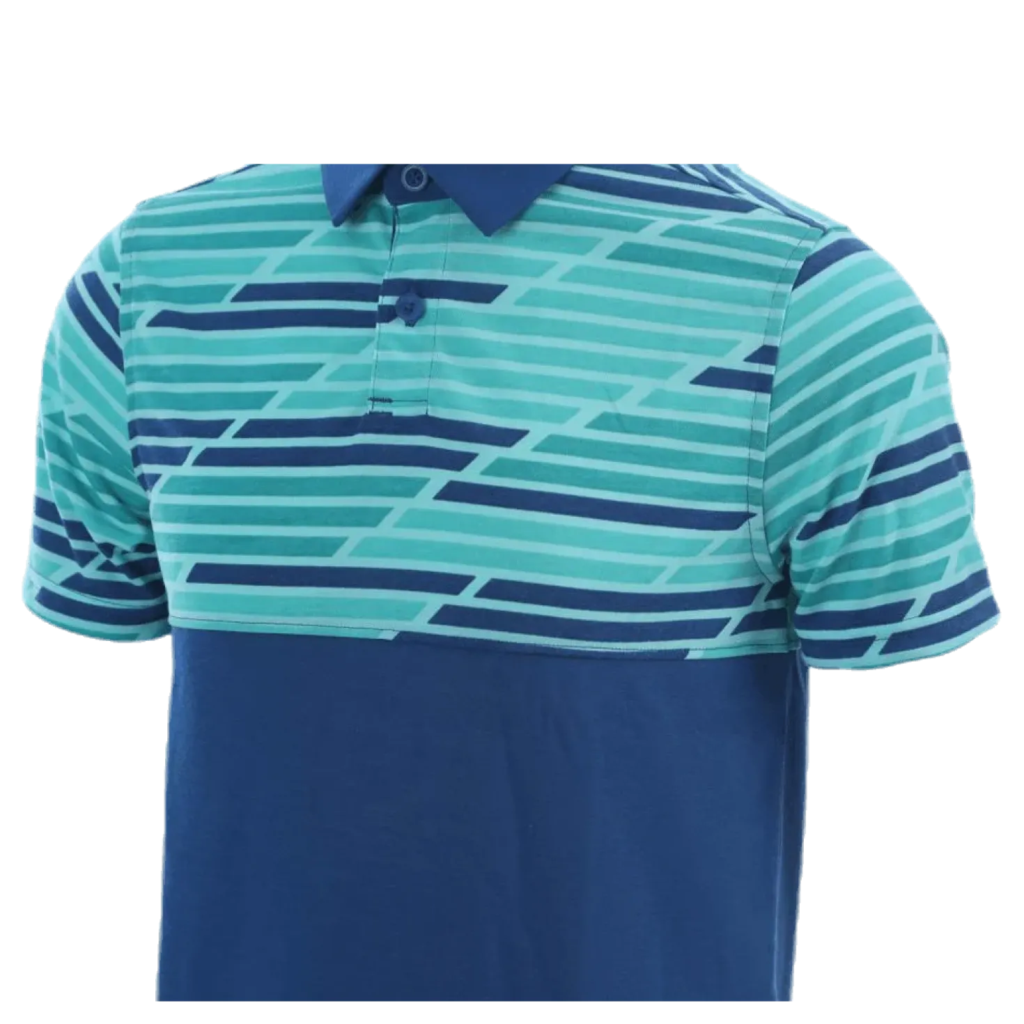 Threadborne Blocked Polo Blue/Patterned