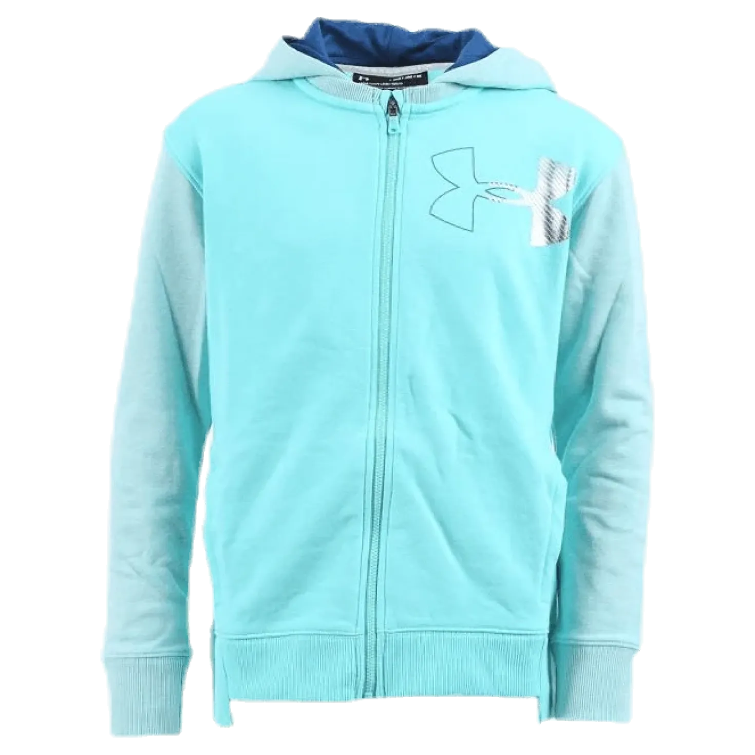 Threadborne Girls Terry Full Zip Blue/White